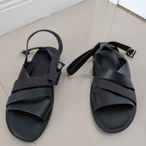 Black Strappy Sandals